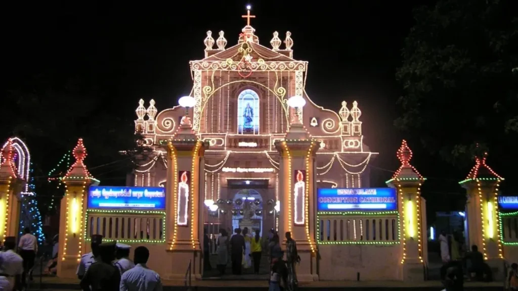 Puducherry Christmas celebration in India