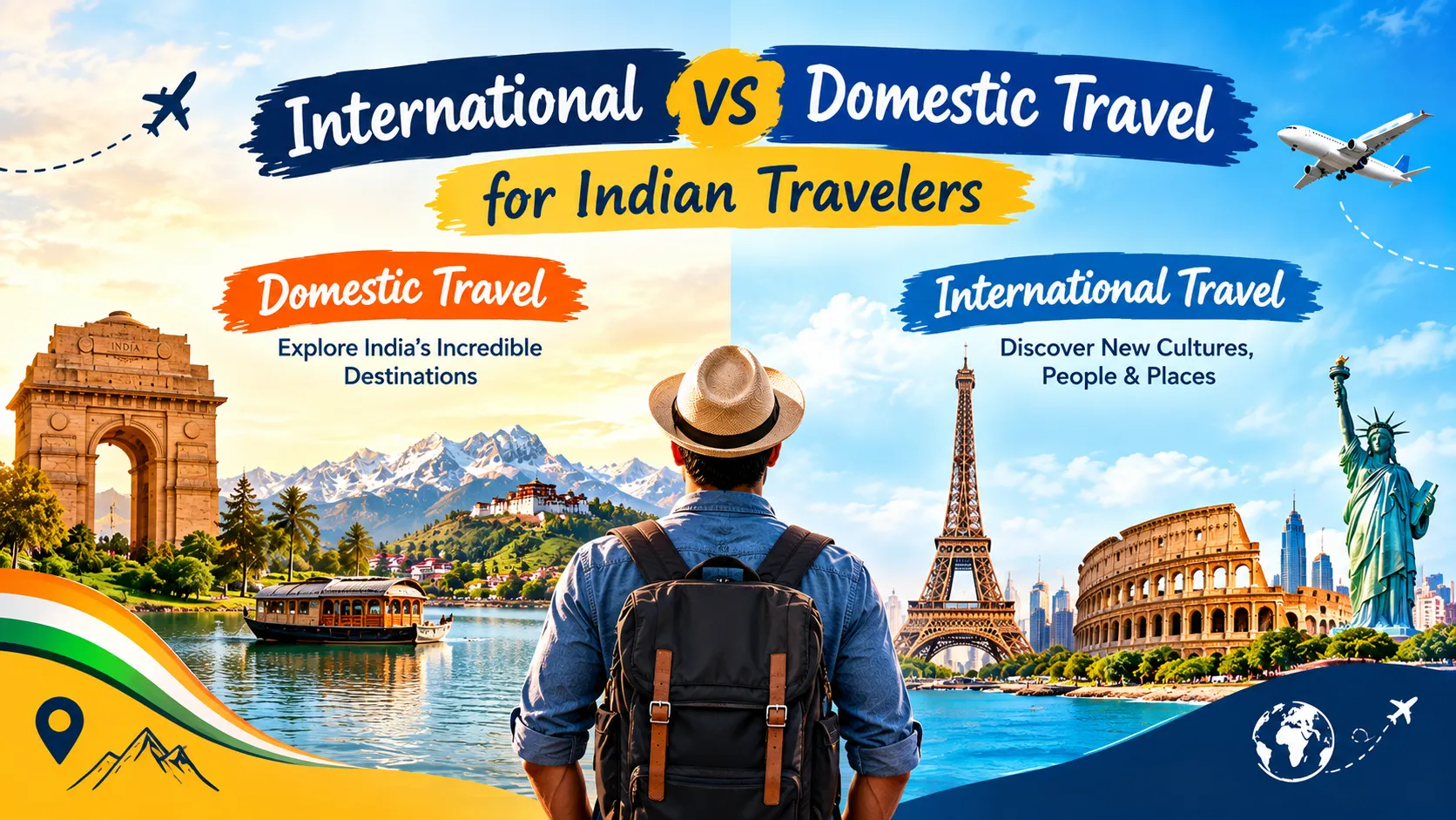 international vs domestic travel for Indian travelers